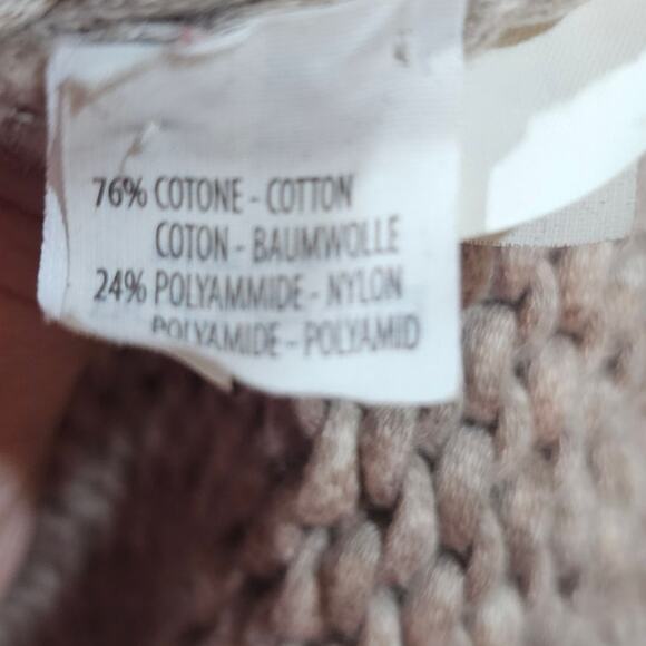 Brunello Cucinelli Chunky Cropped Knit Cardigan Sweater Taupe Size S - Picture 6 of 8